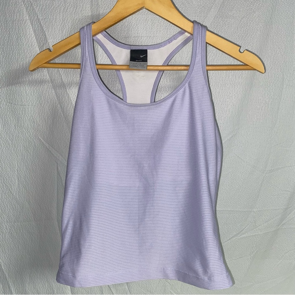 Nike Dri-Fit Workout Crop, Size Medium, Lavender/Purple